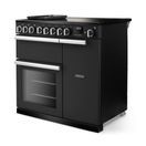 RANGEMASTER PRDL90EIPCBL/CM1 Professional Deluxe 90 Induction Charcoal Black with Chrome Trim additional 2