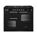RANGEMASTER COTO110DFPCBL/CM1 Cotswold 110 Dual Fuel Charcoal Black with Chrome Trim additional 1
