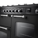 RANGEMASTER COTO110DFPCBL/CM1 Cotswold 110 Dual Fuel Charcoal Black with Chrome Trim additional 3