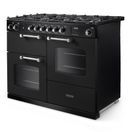 RANGEMASTER COTO110DFPCBL/CM1 Cotswold 110 Dual Fuel Charcoal Black with Chrome Trim additional 2