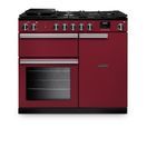 RANGEMASTER PR100DFPBOR/CM1 Professional 100 Dual Fuel Bordeaux with Chrome Trim additional 1