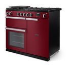 RANGEMASTER PR100DFPBOR/CM1 Professional 100 Dual Fuel Bordeaux with Chrome Trim additional 2