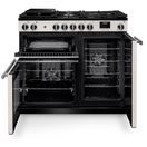 RANGEMASTER PR100DFPIVY/CM1 Professional 100 Dual Fuel Ivory with Chrome Trim additional 3