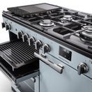 RANGEMASTER PR100DFPMSB/CM1 Professional 100 Dual Fuel Misty Blue with Chrome Trim additional 5