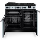 RANGEMASTER PR100DFPMSB/CM1 Professional 100 Dual Fuel Misty Blue with Chrome Trim additional 4