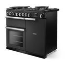 RANGEMASTER PRDL100DFPCBL/CM1 Professional Deluxe 100 Dual Fuel Charcoal Black with Chrome Trim additional 2