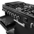 RANGEMASTER PRDL100DFPCBL/CM1 Professional Deluxe 100 Dual Fuel Charcoal Black with Chrome Trim additional 3