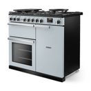 RANGEMASTER PRDL100DFPMSB/CM1 Professional Deluxe 100 Dual Fuel Misty Blue with Chrome Trim additional 2