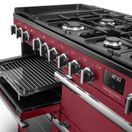 RANGEMASTER PRDLB110DFPBOR/CM1 Professional Deluxe 110 SC Dual Fuel Bordeaux with Chrome Trim additional 3