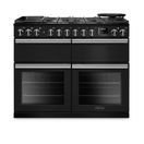 Rangemaster PRDLB110DFPCBL/CM1 Professional Deluxe 110 SC Dual Fuel Charcoal Black with Chrome Trim additional 1