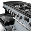 RANGEMASTER PRDLB110DFPMSB/CM1 Professional Deluxe  SC 110 Dual Fuel Misty Blue with Chrome Trim additional 3