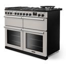 RANGEMASTER PRDLB110DFPIVY/CM1 Professional Deluxe SC 110 Dual Fuel Ivory with Chrome Trim additional 2