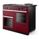 RANGEMASTER PRDLO110DFPBOR/CM1 Professional Deluxe  OC110 Dual Fuel Bordeaux with Chrome Trim additional 2