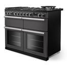 RANGEMASTER PRDLB110DFPSLT/CM1 Professional Deluxe SC 110 Dual Fuel Slate with Chrome Trim additional 2
