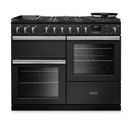 RANGEMASTER PRDLO110DFPCBL/CM1 Professional Deluxe OC 110 Dual Fuel Charcoal Black with Chrome Trim additional 1