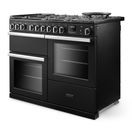 RANGEMASTER PRDLO110DFPCBL/CM1 Professional Deluxe OC 110 Dual Fuel Charcoal Black with Chrome Trim additional 2
