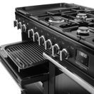 RANGEMASTER PRDLO110DFPCBL/CM1 Professional Deluxe OC 110 Dual Fuel Charcoal Black with Chrome Trim additional 3