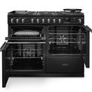 RANGEMASTER PRDLO110DFPCBL/CM1 Professional Deluxe OC 110 Dual Fuel Charcoal Black with Chrome Trim additional 4