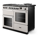 RANGEMASTER PRDLO110DFPIVY/CM1 Professional Deluxe 110 OC Dual Fuel Ivory with Chrome Trim additional 2