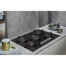 WHIRLPOOL POW75D2NB 75cm 5 Burner PreciseFlame Gas on Glass Hob additional 5