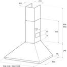 RANGEMASTER LEIHDC60BC/ 60cm Hood Black Chrome No Rail additional 2