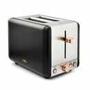 TOWER Cavaletto 850W 2 Slice Toaster Stainless Steel Black additional 1