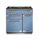 RANGEMASTER 108430 Elise 90 Dual Fuel Range Cooker China Blue with Nickel Trim additional 1