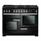 RANGEMASTER 97520 Professional Deluxe 110cm Dual Fuel Black with Chrome Trim additional 1