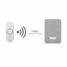 BYRON DBY-22321 Wireless Doorbell & Chime Set White & Gray Mesh additional 2