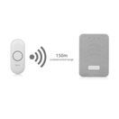 BYRON DBY-22321 Wireless Doorbell &amp; Chime Set White &amp; Gray Mesh additional 2