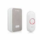 BYRON DBY-22321 Wireless Doorbell & Chime Set White & Gray Mesh additional 1