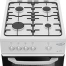 Zenith 50cm Single Oven Gas Cooker with Gas Hob - White ZE501W additional 1