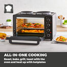 TOWER T14044 32L Mini Oven With Hot Plates Black additional 3