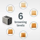 BOSCH TAT4P447GB 4 Slice Toaster Cream additional 5