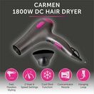 CARMEN C81100 Neon 1800W DC Hair Dryer Grey and Neon Pink additional 2