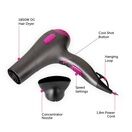 CARMEN C81100 Neon 1800W DC Hair Dryer Grey and Neon Pink additional 8