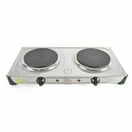 LLOYTRON E4203SS 2000W Double Hotplate Polished Stainless Steel additional 1