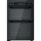 HOTPOINT HDM67V92HCB 60cm Electric Double Oven Cooker Black additional 1
