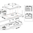 WHIRLPOOL GOWL628NB Gas on Glass Hob 60CM additional 8