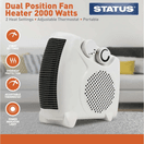 STATUS FH2P-2000W1P 2Kw Dual Position Letterbox Fan Heater additional 2