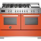 Bertazzoni Professional 120cm Range Cooker Twin Dual Fuel Orange PRO126G2EART2 additional 1
