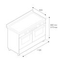 Bertazzoni Professional 120cm Range Cooker Twin Dual Fuel Orange PRO126G2EART additional 11