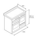 Bertazzoni Professional 110cm Range Cooker XG Oven Dual Fuel White PRO116L3EBIT additional 10