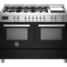 Bertazzoni Professional 120cm Range Cooker Twin Dual Fuel Black PRO126G2ENET additional 1