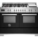 Bertazzoni Professional 120cm Range Cooker Twin Dual Fuel Black PRO126G2ENET2 additional 1