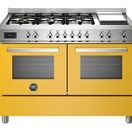 Bertazzoni Professional 120cm Range Cooker Twin Dual Fuel Yellow PRO126G2EGIT additional 1