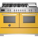 Bertazzoni Professional 120cm Range Cooker Twin Dual Fuel Yellow PRO126G2EGIT2 additional 1