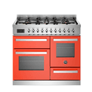 Bertazzoni Professional 100cm Range Cooker XG Oven Dual Fuel Orange PRO106L3EART2 additional 1