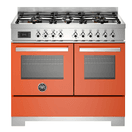 Bertazzoni Professional 100cm Range Cooker Twin Oven Dual Fuel Orange PRO106L2EART2 additional 1