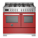 Bertazzoni Professional 100cm Range Cooker Twin Oven Dual Fuel Red PRO106L2EROT2 additional 1